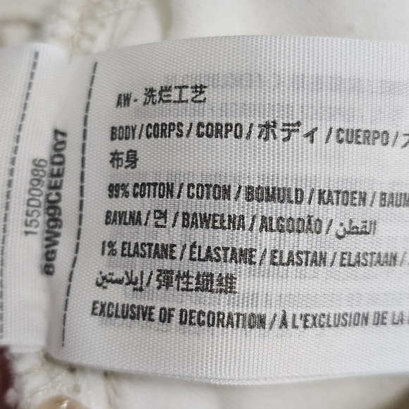 Abercrombie The 90's Straight Ultra High Rise Asymetrical Waist Jeans 28/6L - Picture 6 of 6